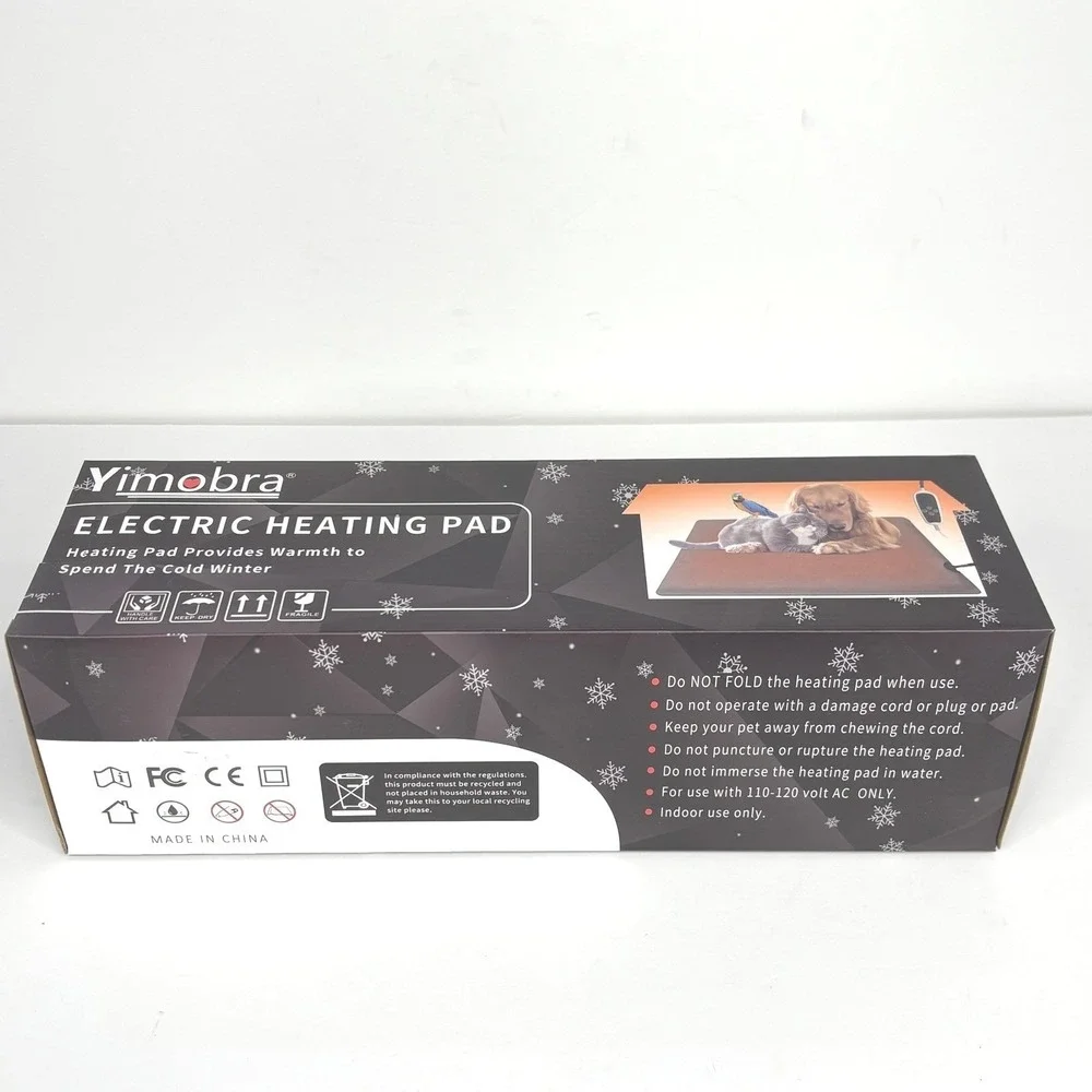 Yimobra Pet‎ Heating Pad 15x17 Electric Dog Cat Heated Mat Chew Resistant Cord